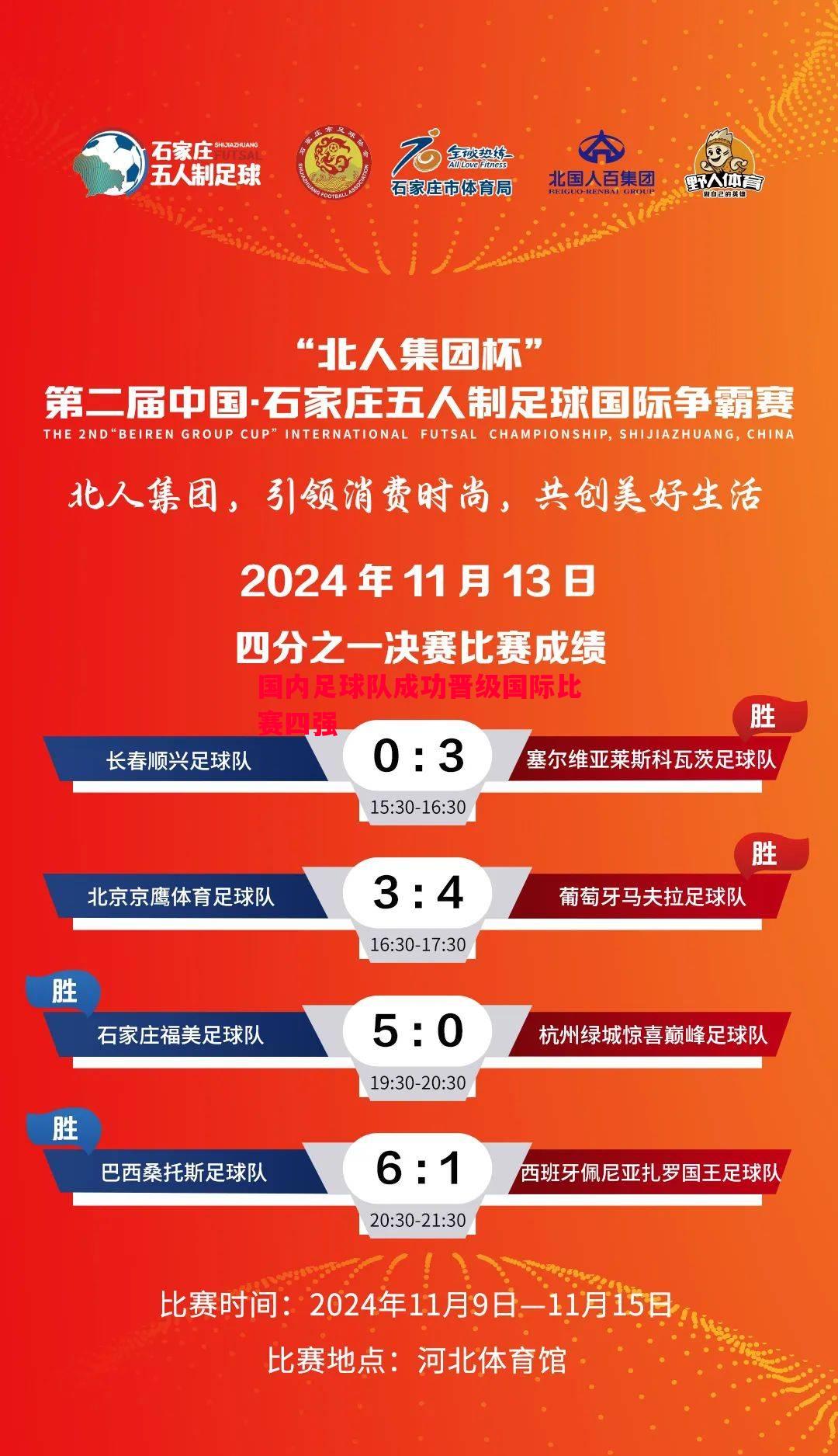 国内足球队成功晋级国际比赛四强